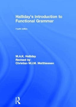 Halliday's Introduction to Functional Grammar
