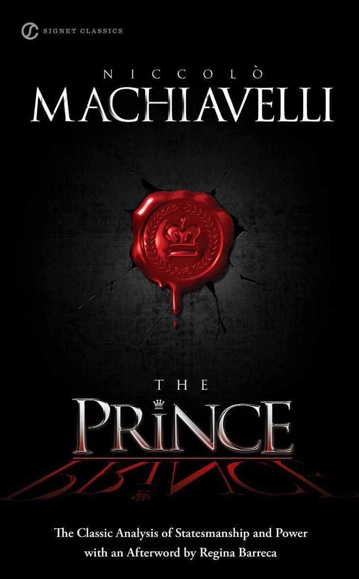 Omslag till boken Prince av Niccolo Machiavelli