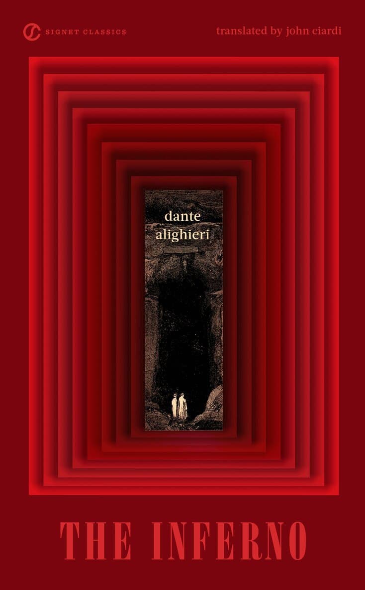 Omslag till boken Inferno av Dante Alighieri