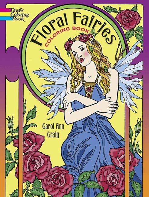 Floral Fairies Coloring Book