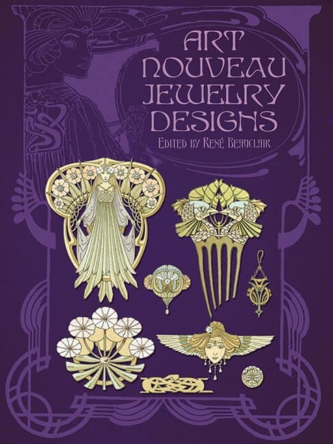 Omslag till boken Art Nouveau Jewelry Designs av Rene Beauclair