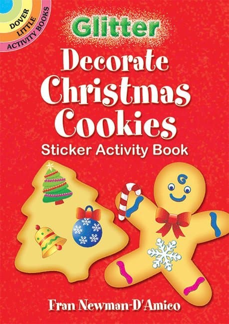 Glitter Decorate Christmas Cookies Sticker Activity Book