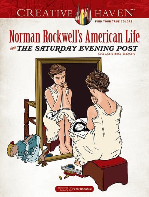 Creative Haven Norman Rockwell's American Life from The Saturday Evening Post Coloring Book