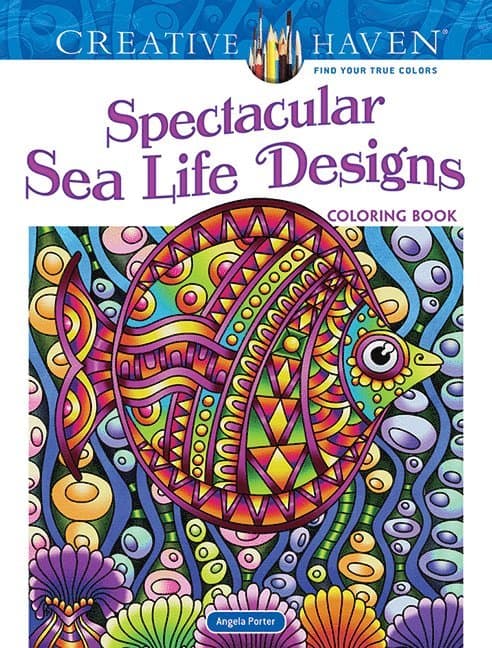 Creative Haven Spectacular Sea Life Designs Coloring Book