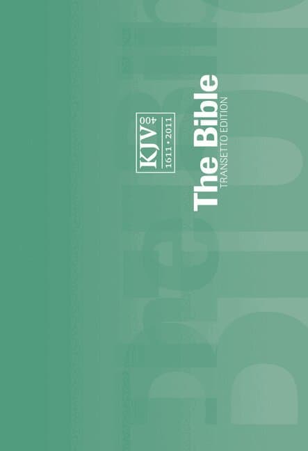 KJV Transetto Text Bible, Green Green