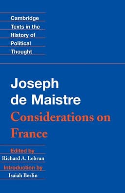 Maistre: Considerations on France