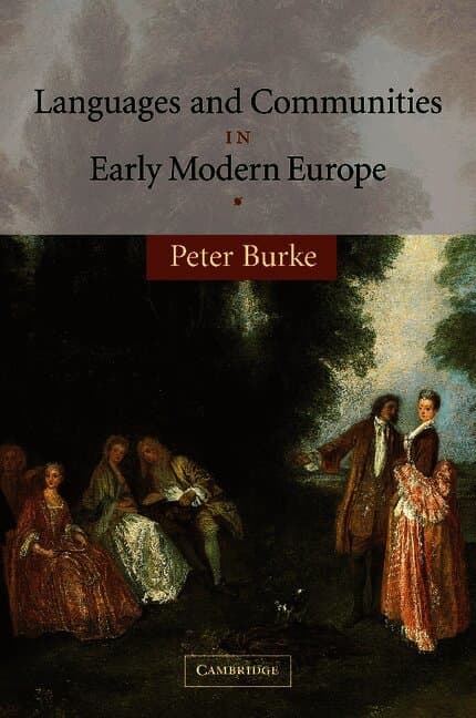 Languages and Communities in Early Modern Europe