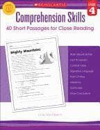 Comprehension Skills: 40 Short Passages for Close Reading: Grade 4