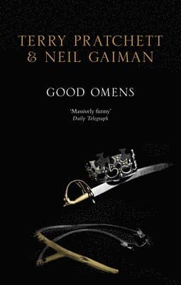 Omslag till boken Good Omens av Neil Gaiman