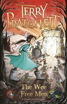 Omslag till boken Wee Free Men av Terry Pratchett