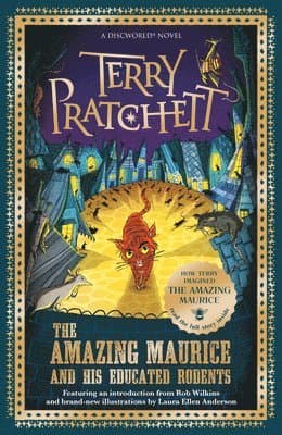 Omslag till boken Amazing Maurice and his Educated Rodents av Terry Pratchett