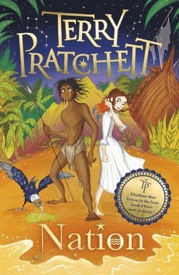 Omslag till boken Nation av Terry Pratchett