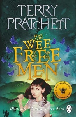 Omslag till boken Wee Free Men av Terry Pratchett