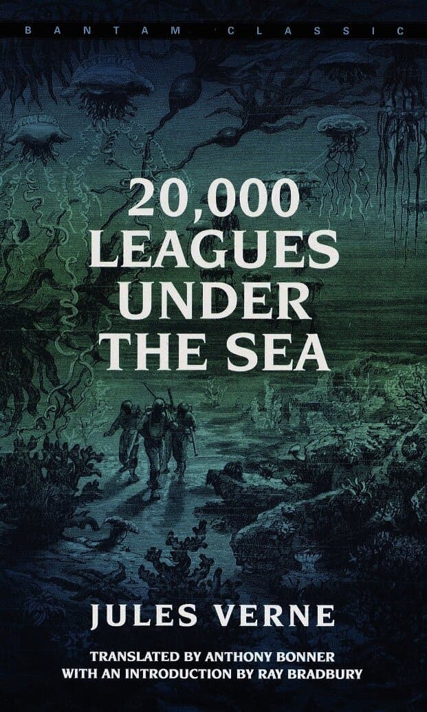 Omslag till boken 20,000 Leagues Under the Sea av Jules Verne