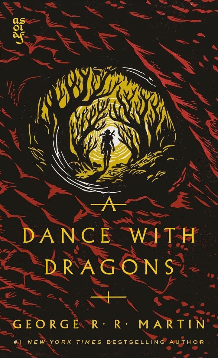Omslag till boken A Dance with Dragons av George R. R. Martin