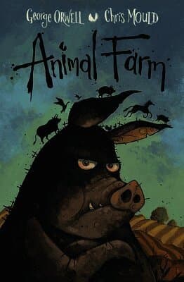Omslag till boken Animal Farm av George Orwell