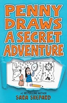 Omslag till boken Penny Draws a Secret Adventure av Sara Shepard