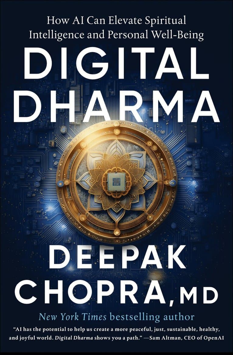 Omslag till boken Digital Dharma av Deepak Chopra