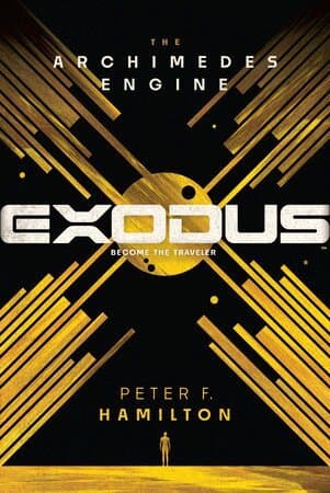 Omslag till boken Exodus: The Archimedes Engine av Peter F. Hamilton