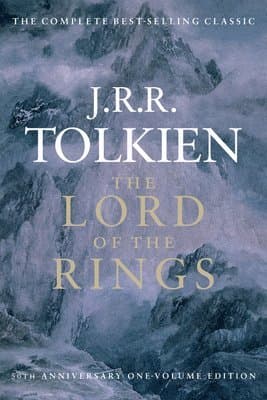 Omslag till boken The Lord of the Rings: The Fellowship of the Ring, the Two Towers, the Return of the King av J. R. R. Tolkien