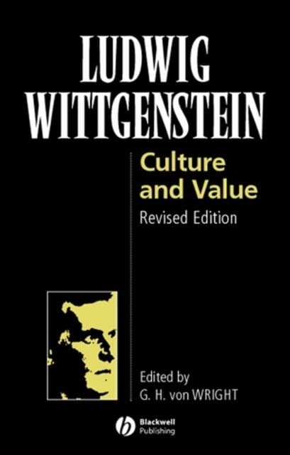 Omslag till boken Culture and Value av Ludwig Wittgenstein