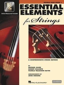 Essential Elements for Strings Double Bass Book 1 W/Eei Beginner Bass Method Book with Online Le [With CD (Audio)]
