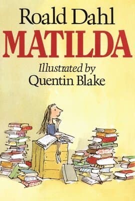 Omslag till boken Matilda av Roald Dahl