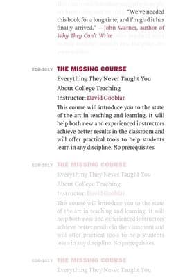 Missing Course
