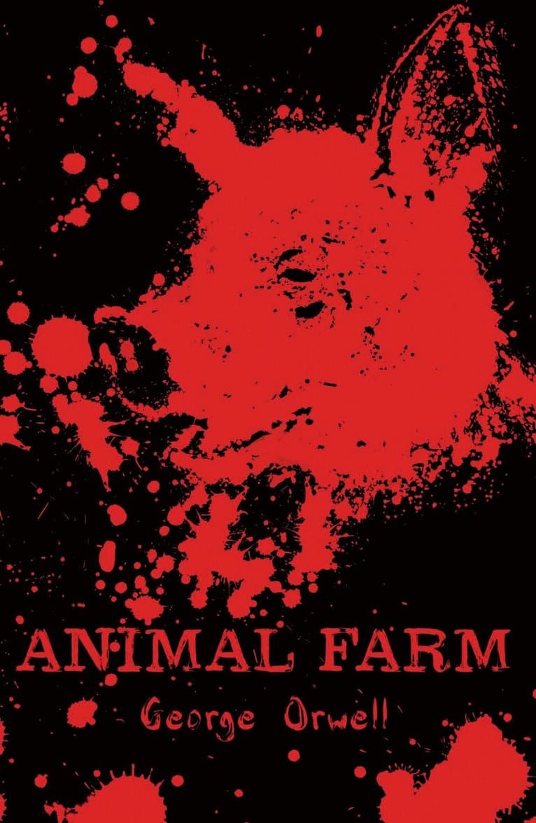 Omslag till boken Animal Farm av George Orwell