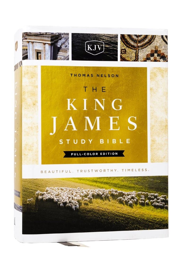 KJV, The King James Study Bible, Full-Color Edition, Cloth-bound Hardcover, Red Letter