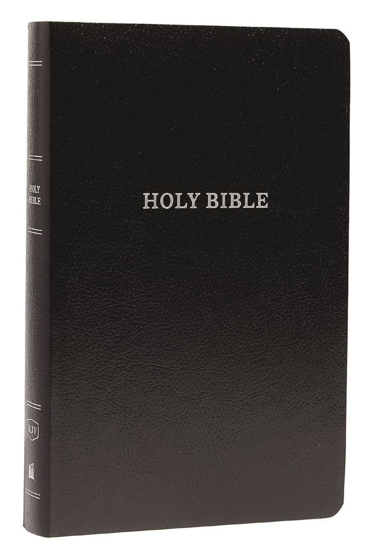 KJV Holy Bible: Gift and Award, Black Leather-Look, Red Letter, Comfort Print: King James Version