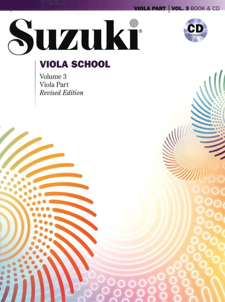 Suzuki viola school 3 bk/cd kombo