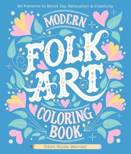 Modern Folk Art Coloring Book