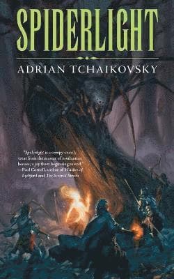 Omslag till boken Spiderlight av Adrian Tchaikovsky