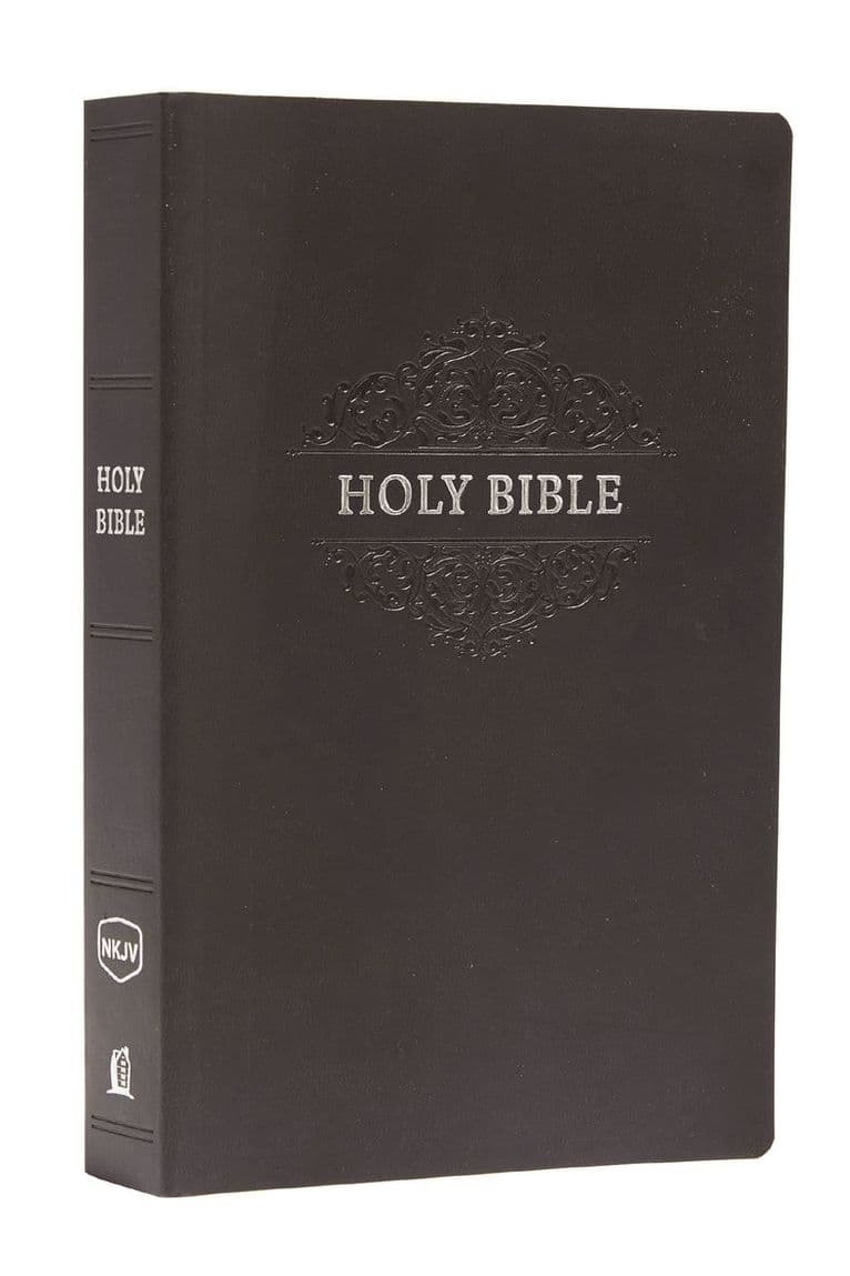 NKJV, Holy Bible, Soft Touch Edition, Leathersoft, Black, Comfort Print