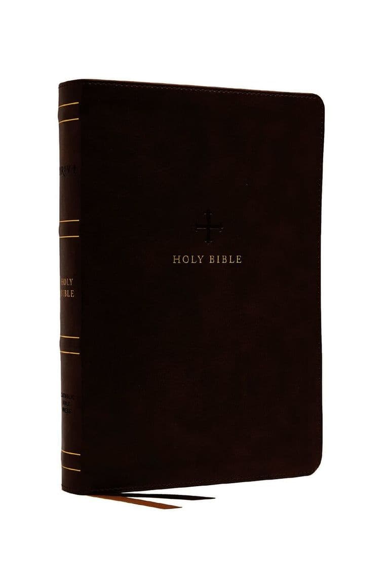 NRSV, Catholic Bible, Thinline Edition, Leathersoft, Brown, Comfort Print