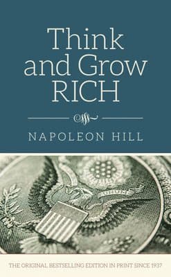 Omslag till boken Think and Grow Rich av Napoleon Hill