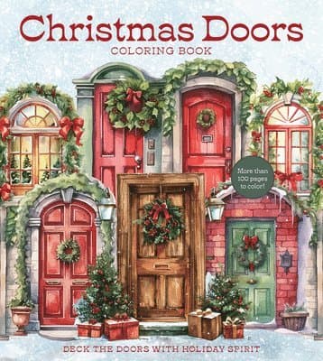 Christmas Doors Coloring Book