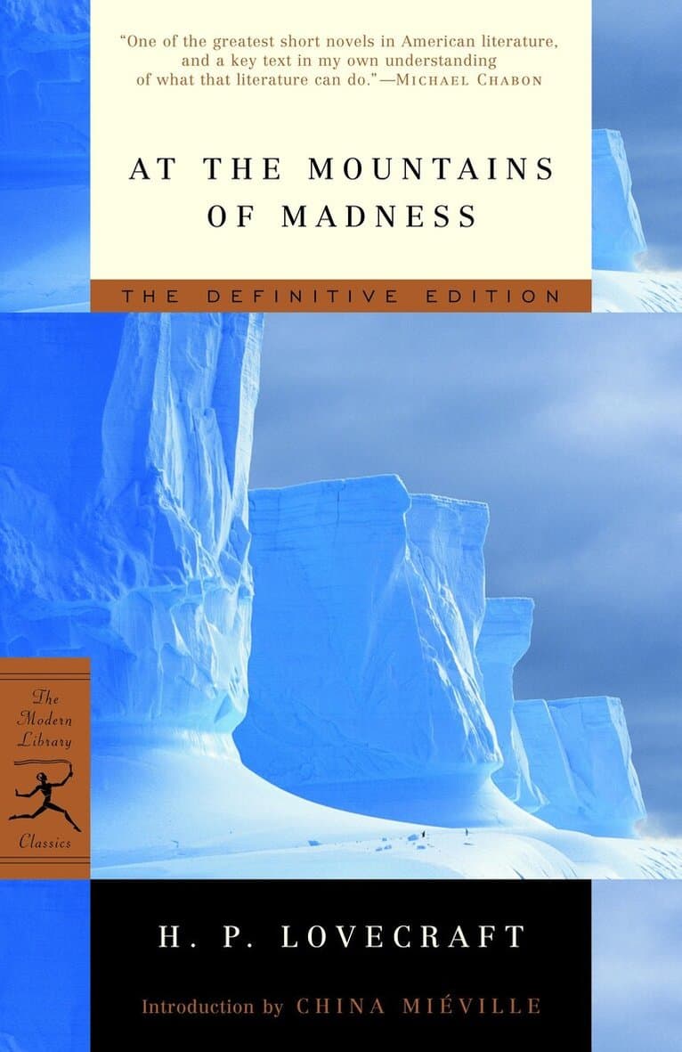 Omslag till boken At the Mountains of Madness av H. P. Lovecraft