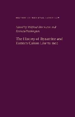 History of Byzantine and Eastern Canon Law to 1500