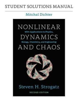 Student Solutions Manual for Nonlinear Dynamics and Chaos, 2nd edition
