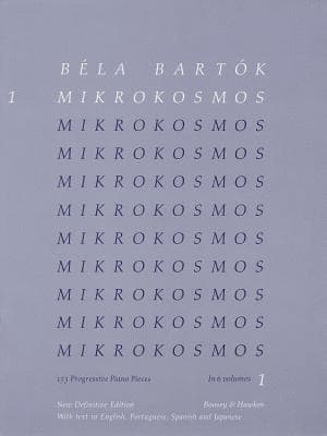 Bela Bartok - Mikrokosmos Volume 1 153 Progressive Piano Pieces for Beginners and Students Classical Piano Method and Sight-Reading Exercises Boosey a