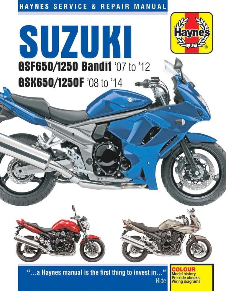 Suzuki GSF650/1250 Bandit & GSX650/1250F (07-14) Haynes Repair Manual