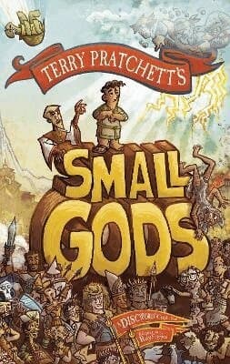 Omslag till boken Small Gods av Terry Pratchett