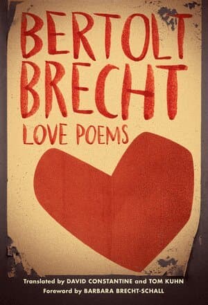 Omslag till boken Love Poems av Bertolt Brecht