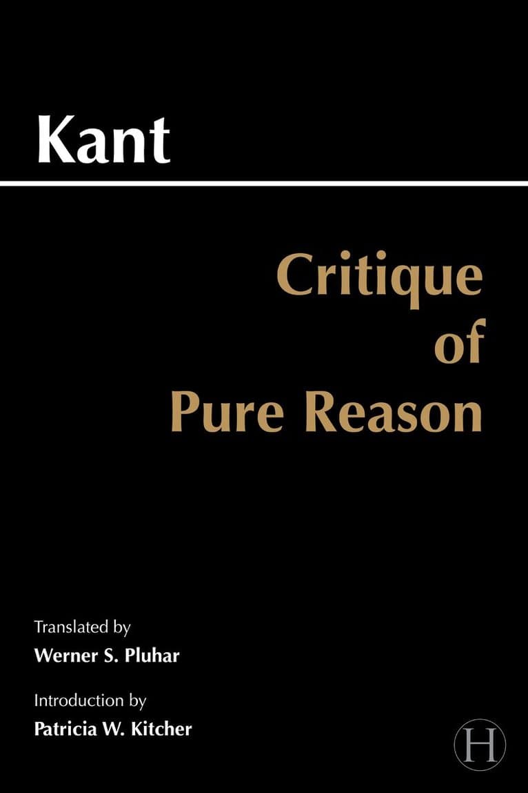 Omslag till boken Critique of Pure Reason av Immanuel Kant