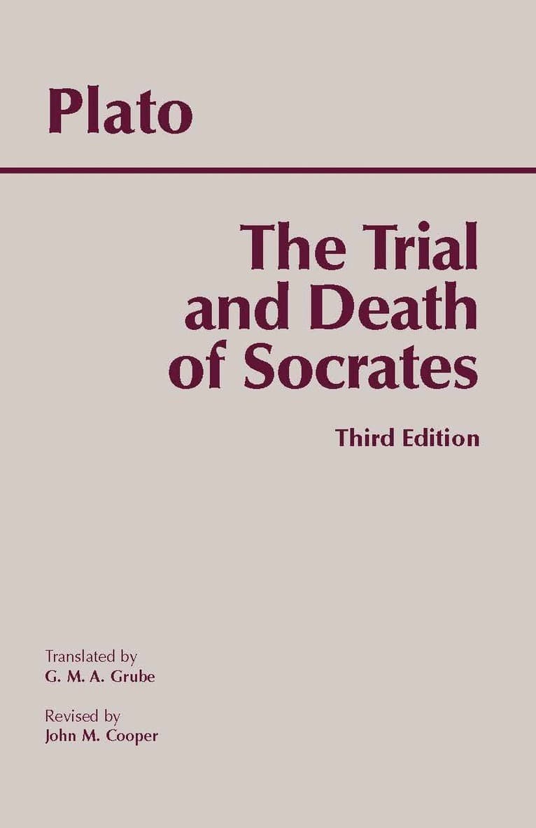 Omslag till boken Trial and Death of Socrates av Plato