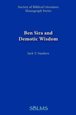 Ben Sira and Demotic Wisdom