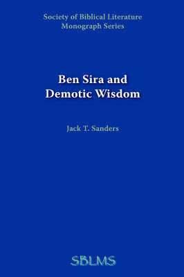 Ben Sira and Demotic Wisdom