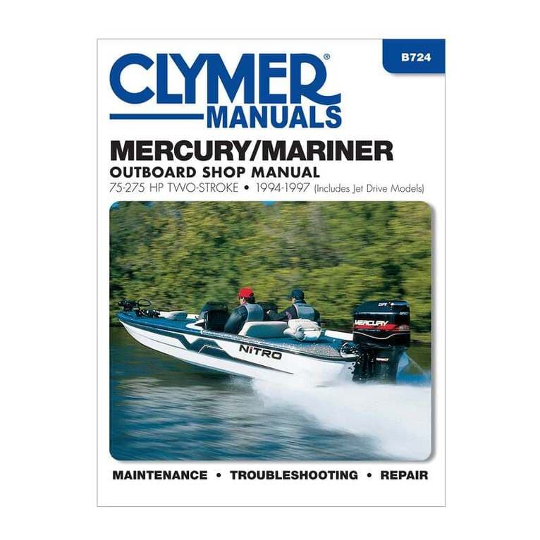Mercury Mariner 75-275 HP Two Stroke Outboards Includes Jet Drive Models (1994-1997) Service Repair Manual